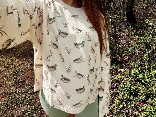 Mallard Crewneck - Cream