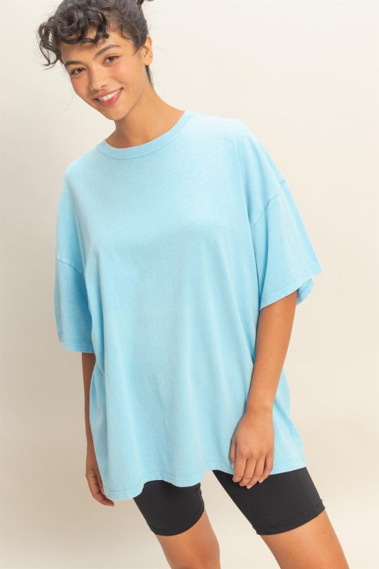 Oversized Mineral Wash Tee - 3 colors