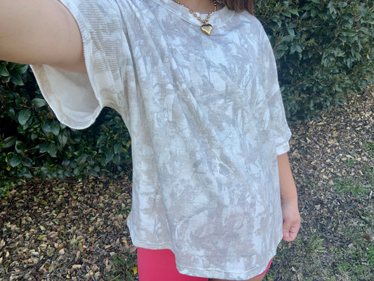 Neutral Camo Ribbed Tee