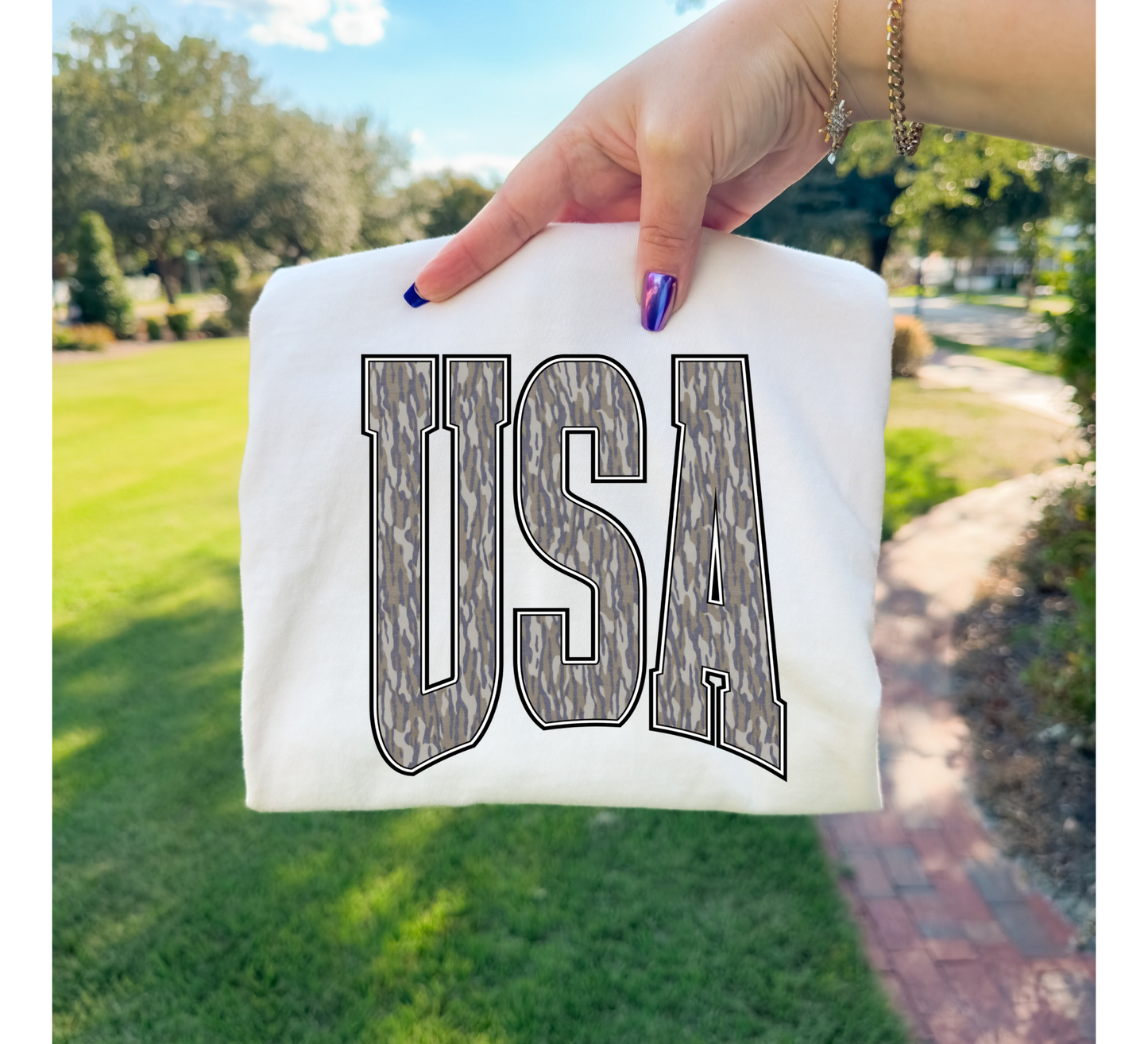 Camo USA Tee