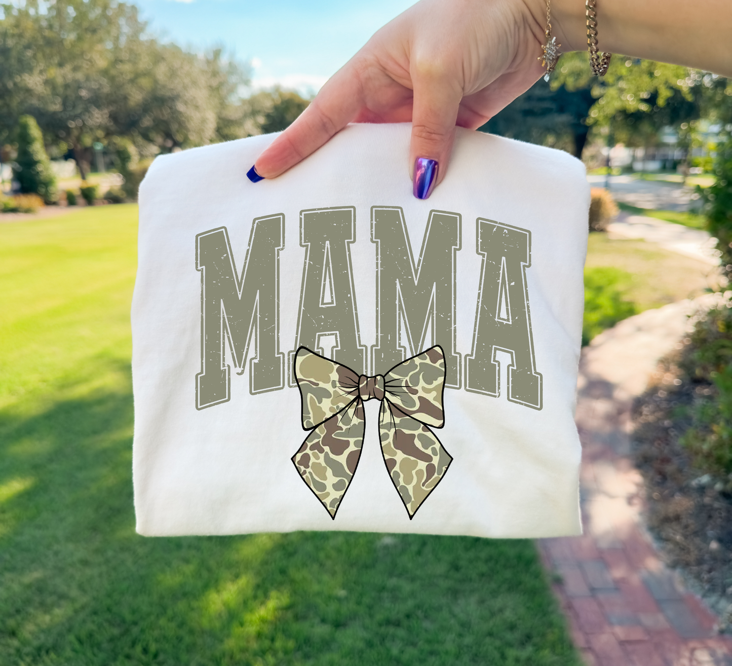 Camo Bow MAMA Tee