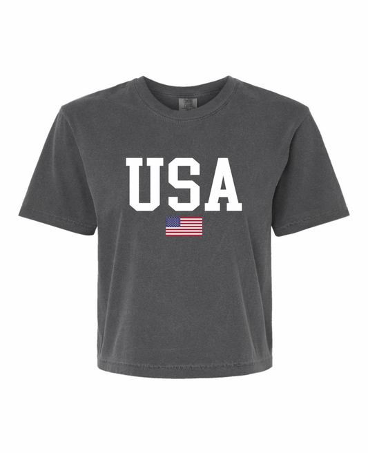 USA Boxy Tee | 2 colors