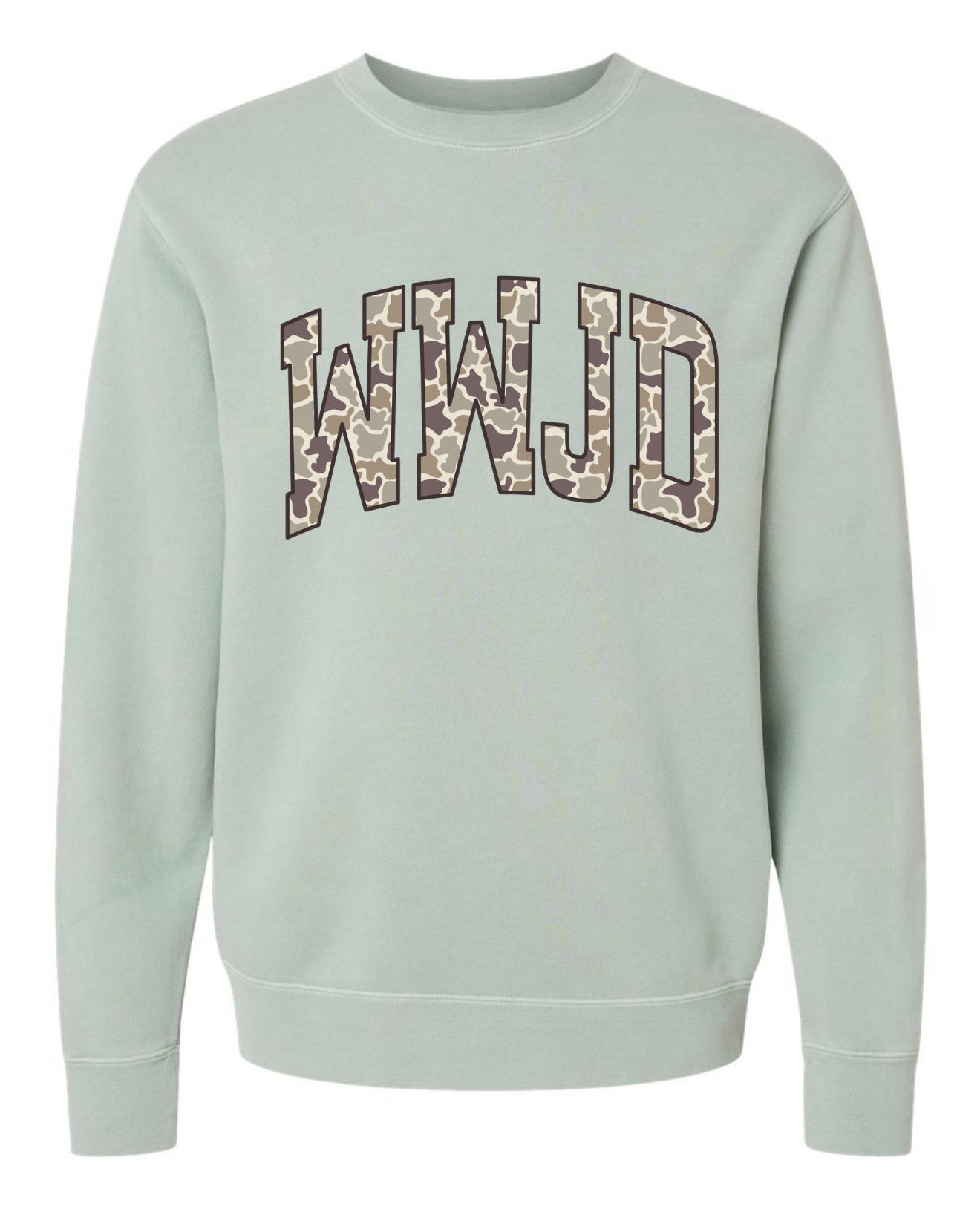 WWJD Sweatshirt | Pigment Sage