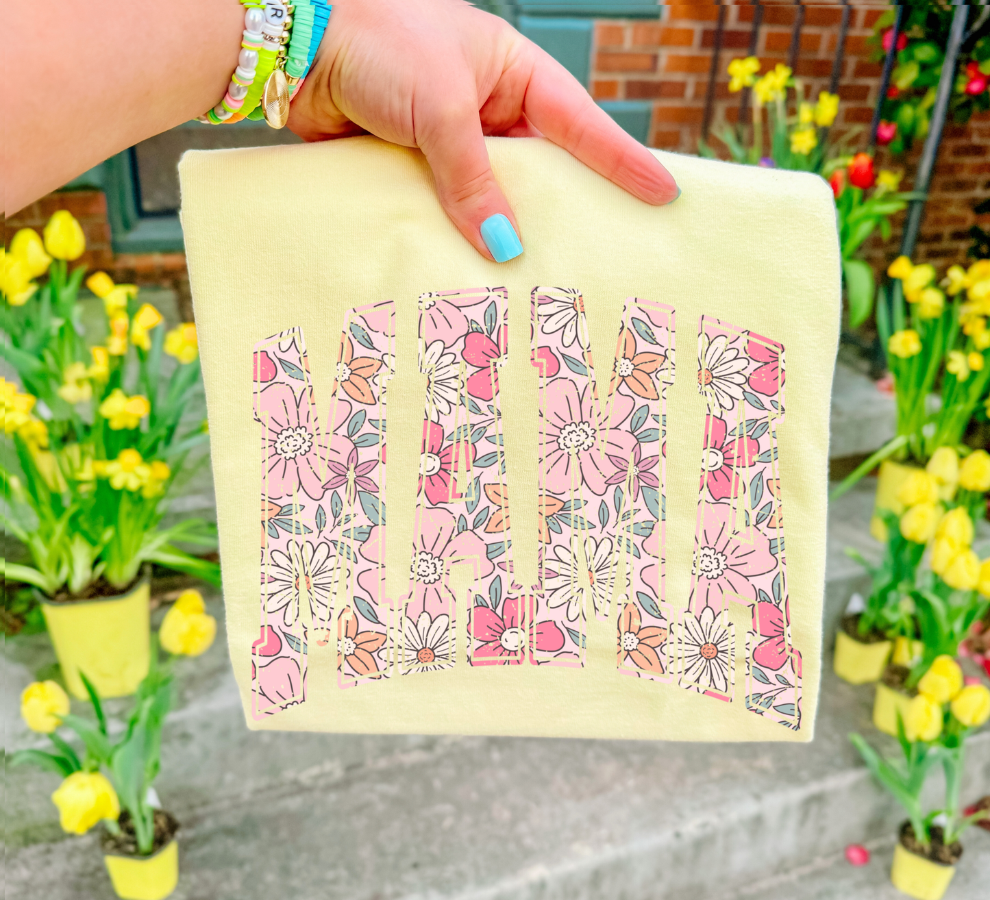 Floral MAMA Tee