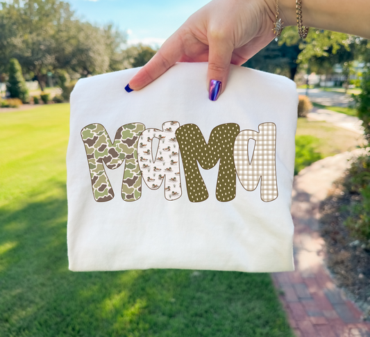 Camo & Ducks MAMA Tee