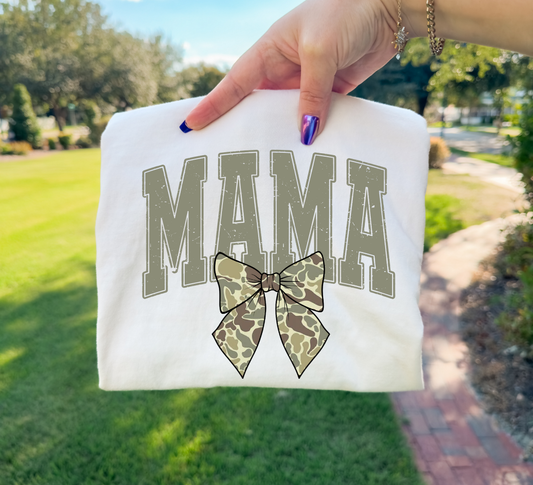 Camo Bow MAMA Tee