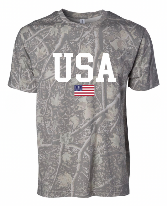 Tree Camo USA Tee